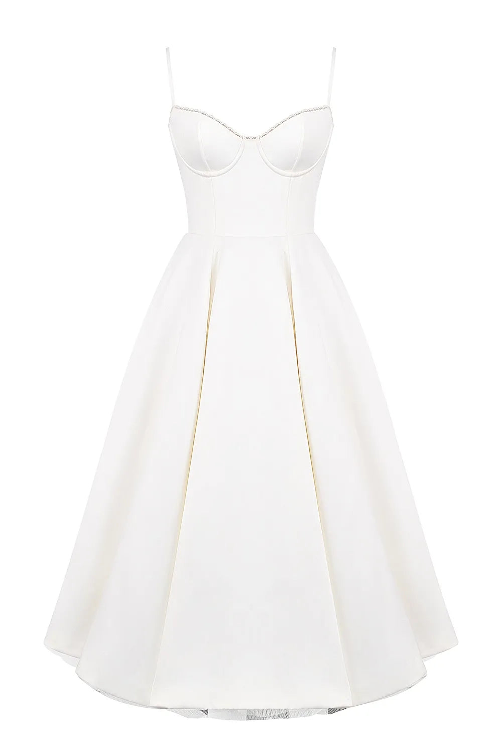 ELOVIA™ MIDI DRESS - WHITE