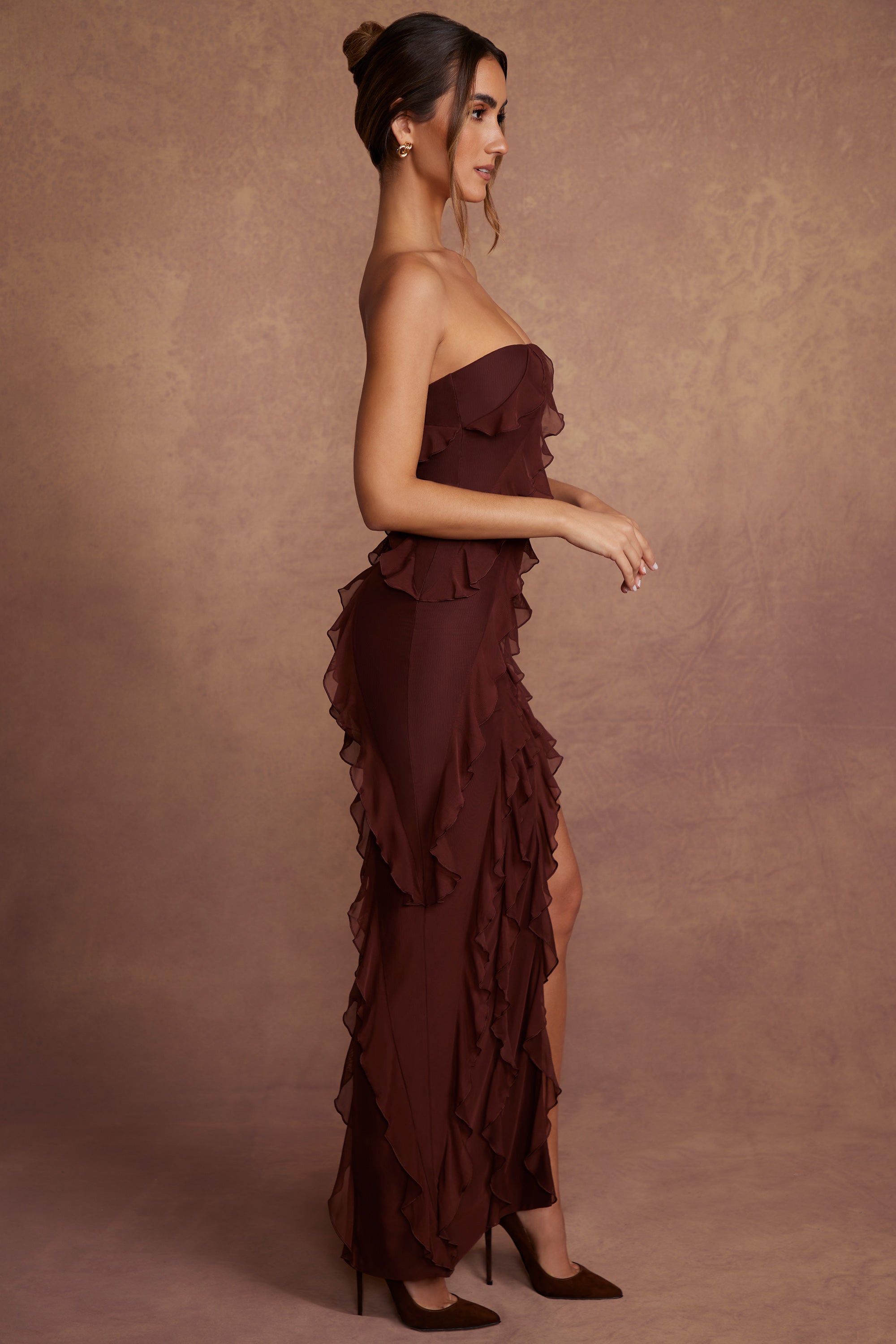 Fiorella™ Maxi Dress - Brown