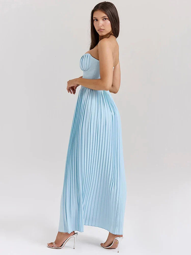 Celestia™ Strapless Pleated Dress