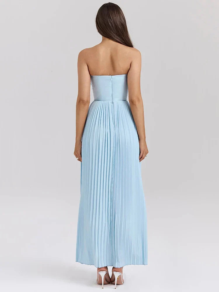 Celestia™ Strapless Pleated Dress