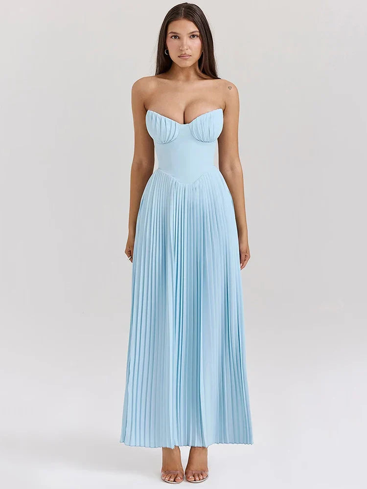 Celestia™ Strapless Pleated Dress