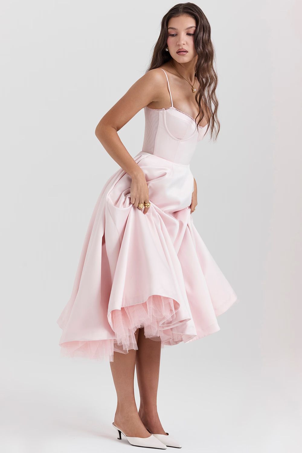 ELOVIA™ MIDI DRESS - BLUSH