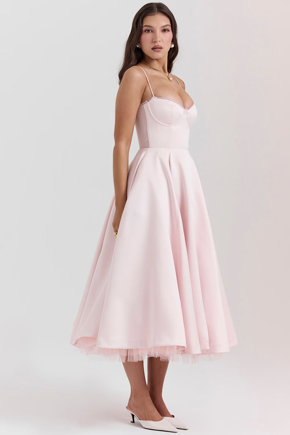 ELOVIA™ MIDI DRESS - BLUSH