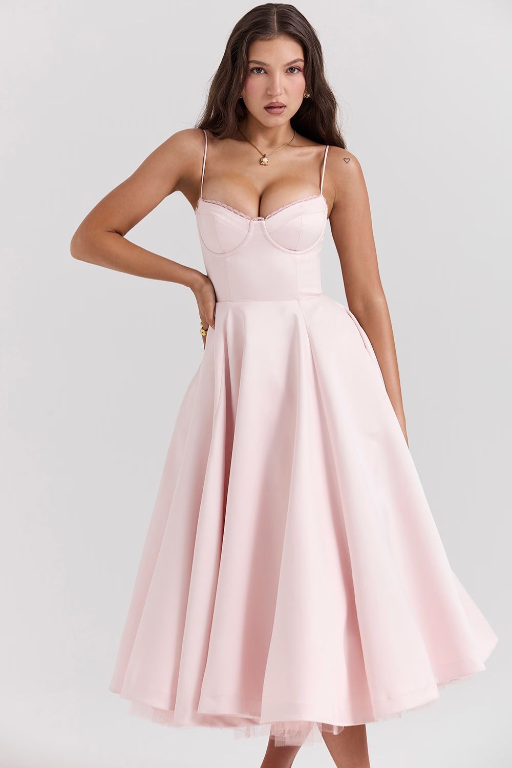 ELOVIA™ MIDI DRESS - BLUSH