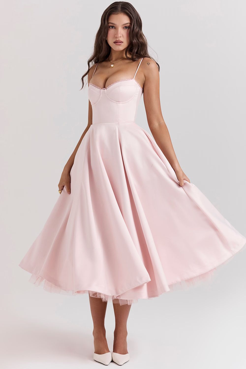 ELOVIA™ MIDI DRESS - BLUSH