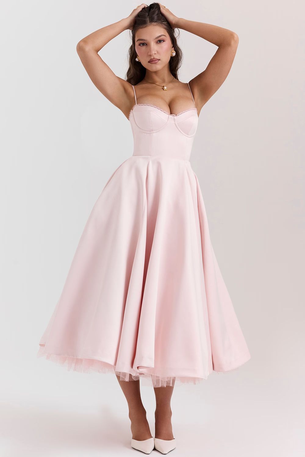 ELOVIA™ MIDI DRESS - BLUSH