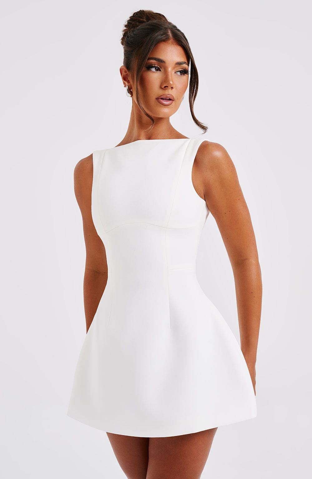 Solvienne™ Mini Dress - Ivory