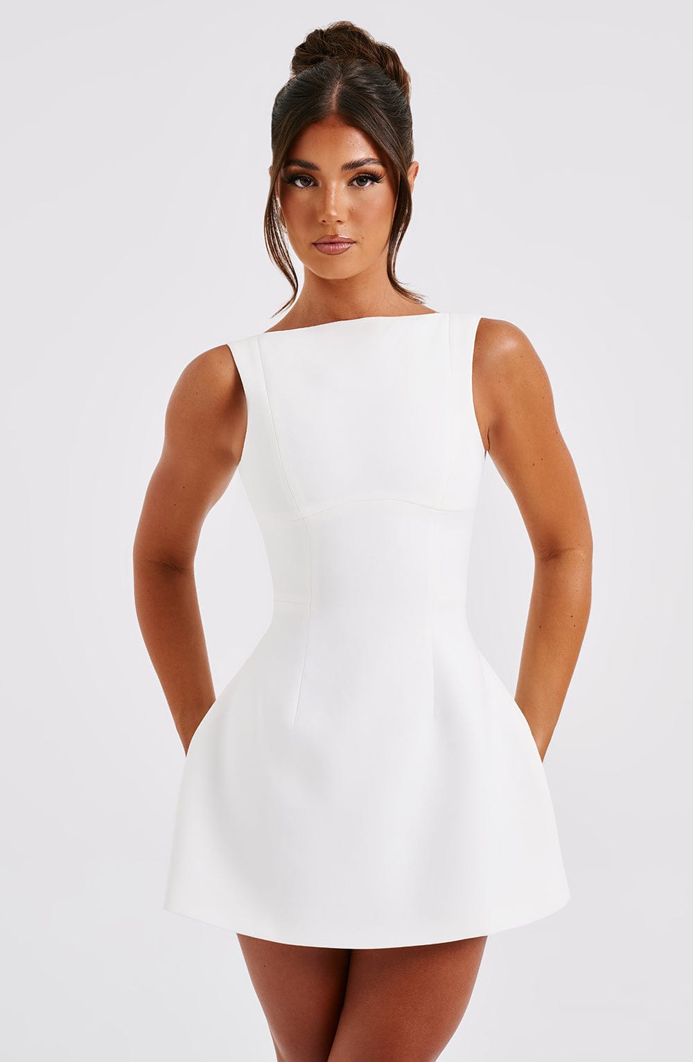 Solvienne™ Mini Dress - Ivory