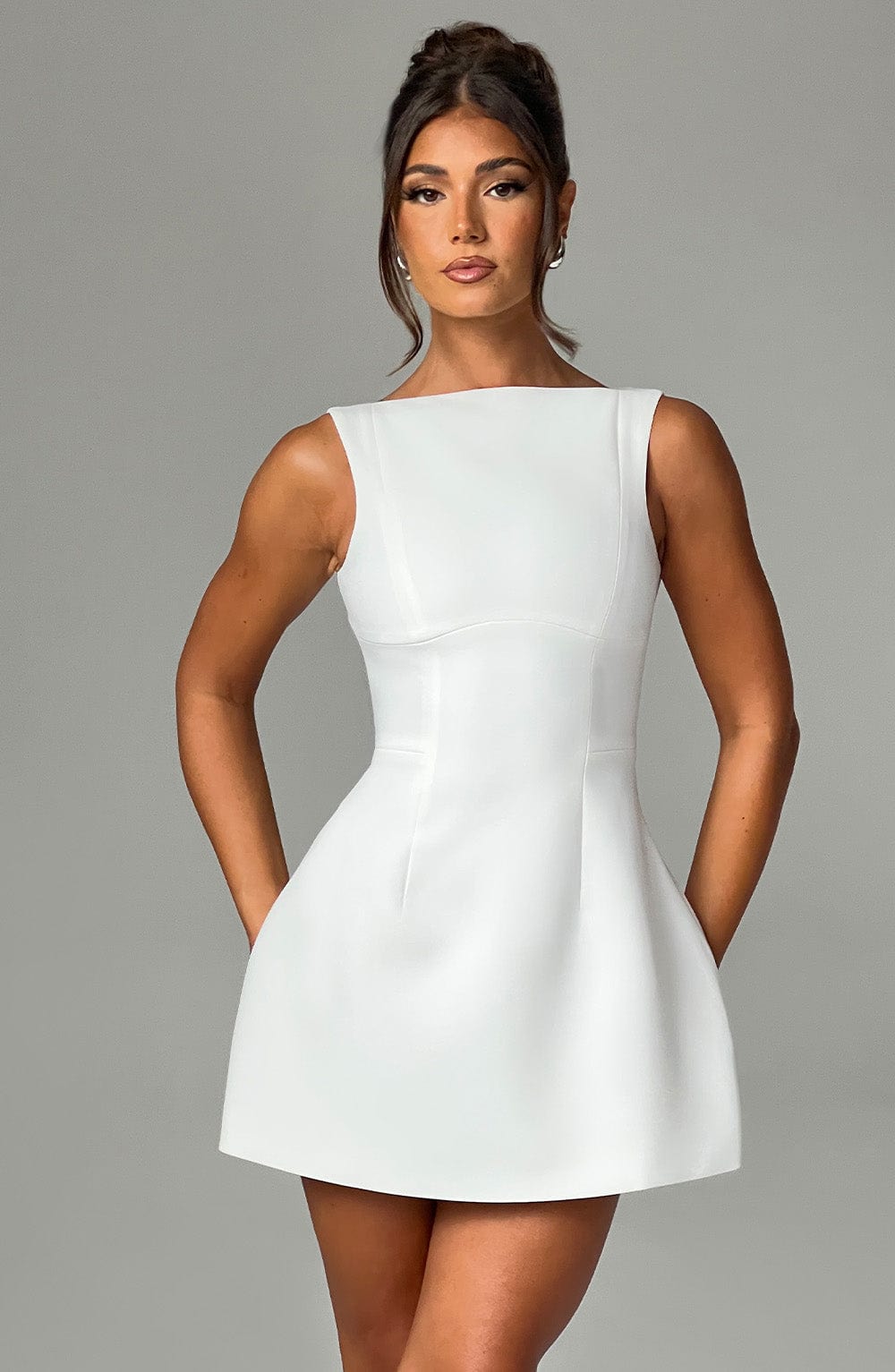 Solvienne™ Mini Dress - Ivory