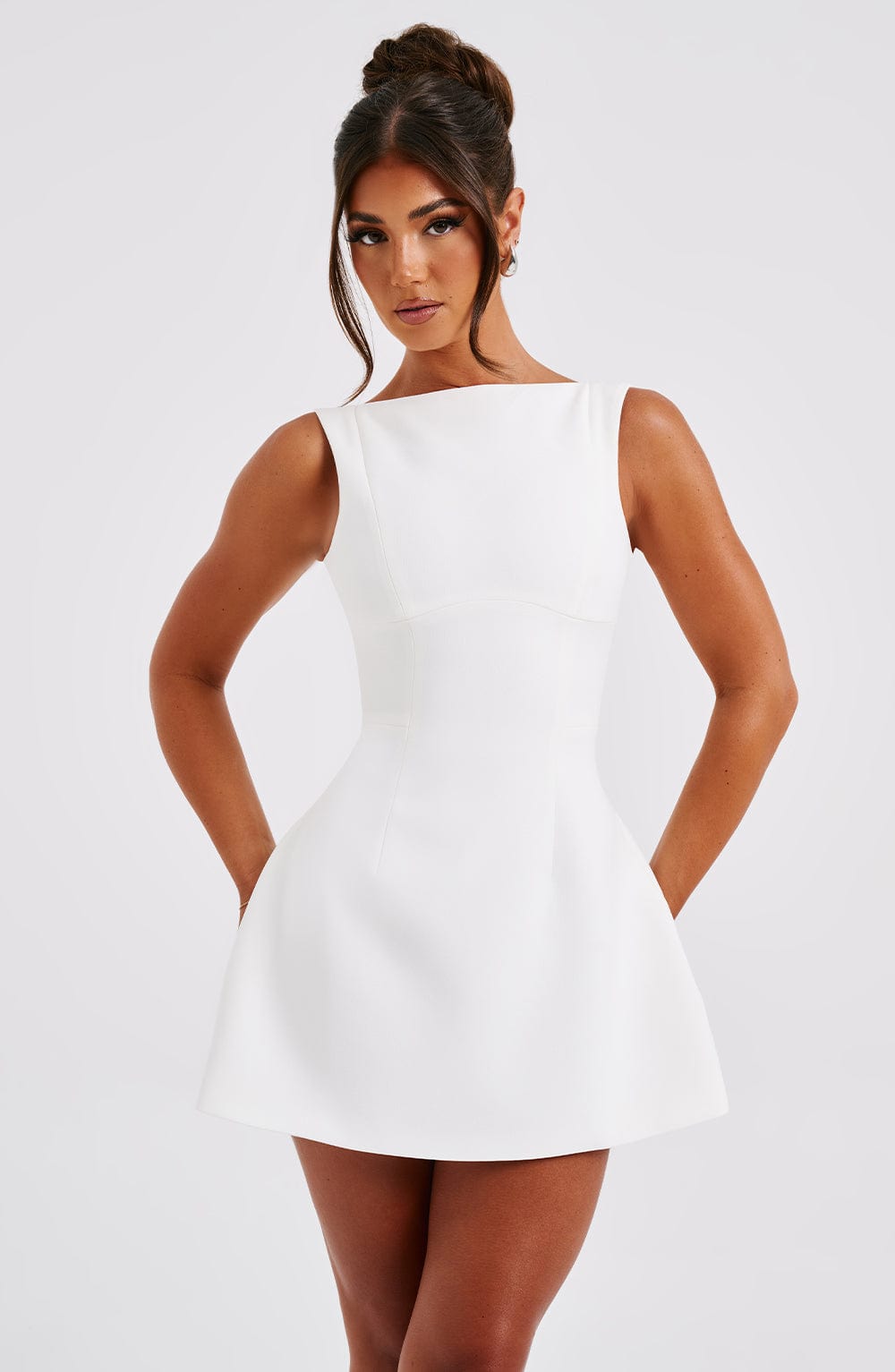 Solvienne™ Mini Dress - Ivory