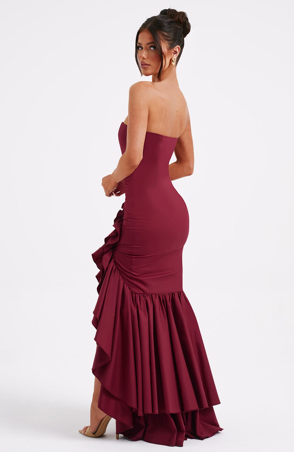 Vespera™ Maxi Dress - Burgundy