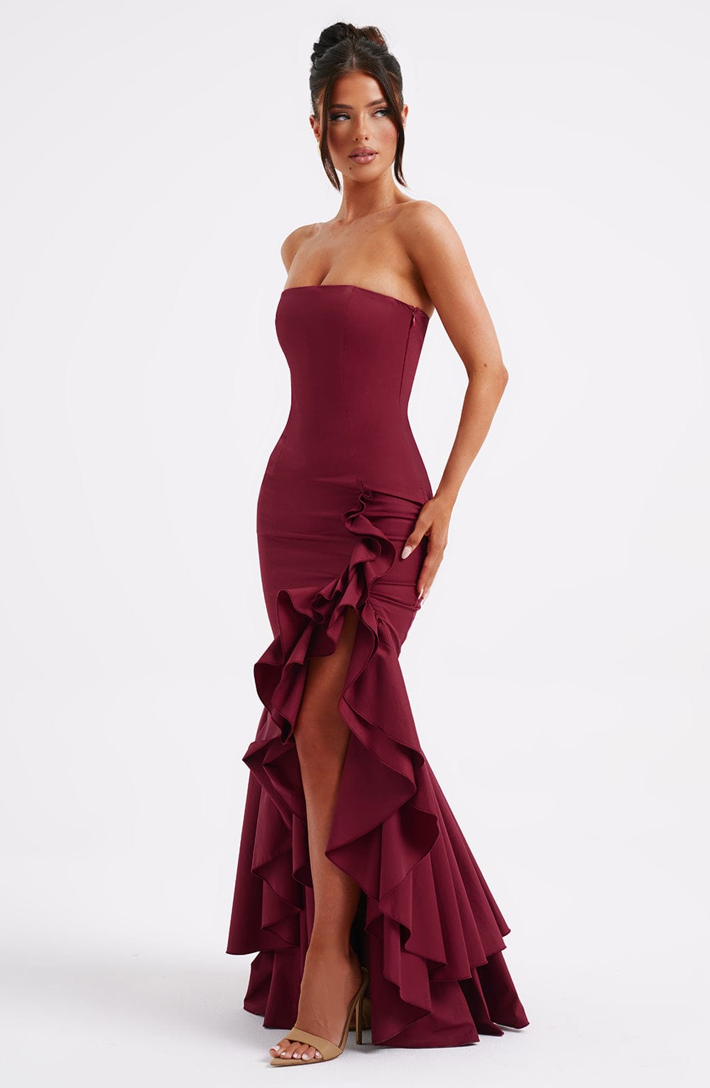 Vespera™ Maxi Dress - Burgundy