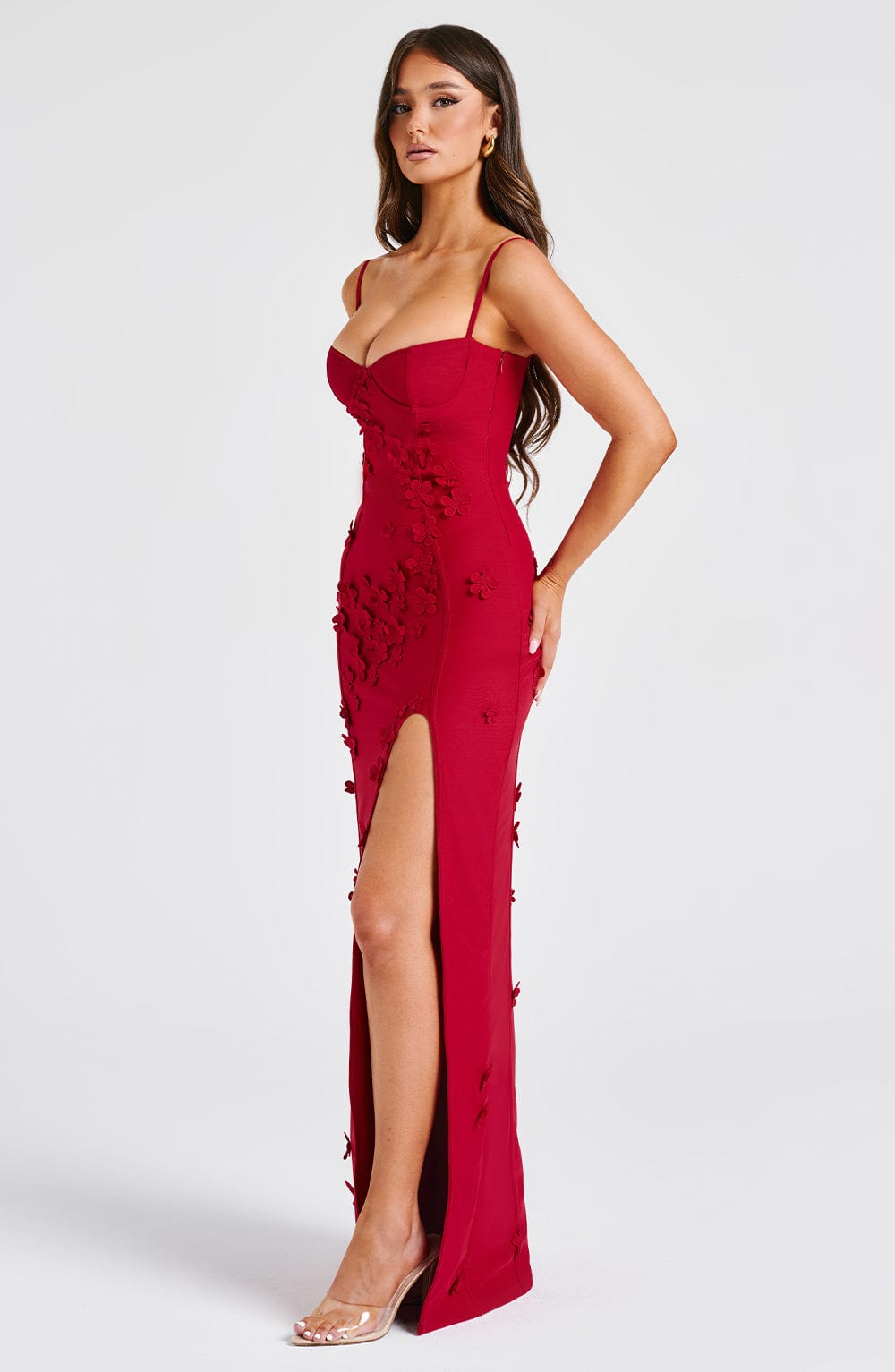 Roseline™ Maxi Dress - Red Lined