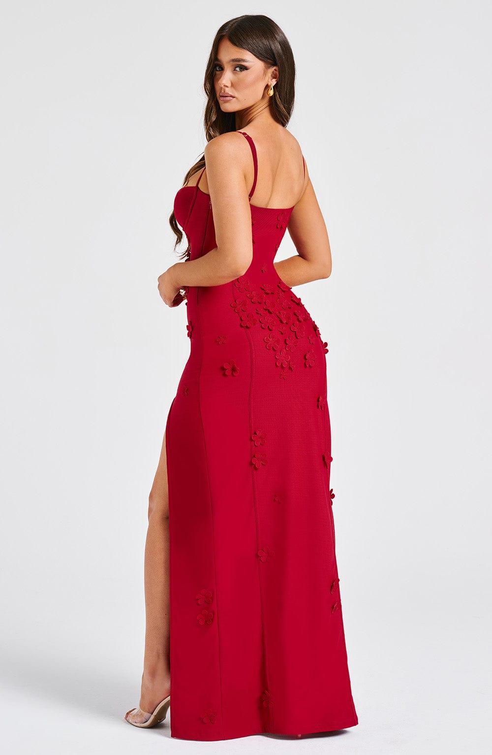 Roseline™ Maxi Dress - Red Lined