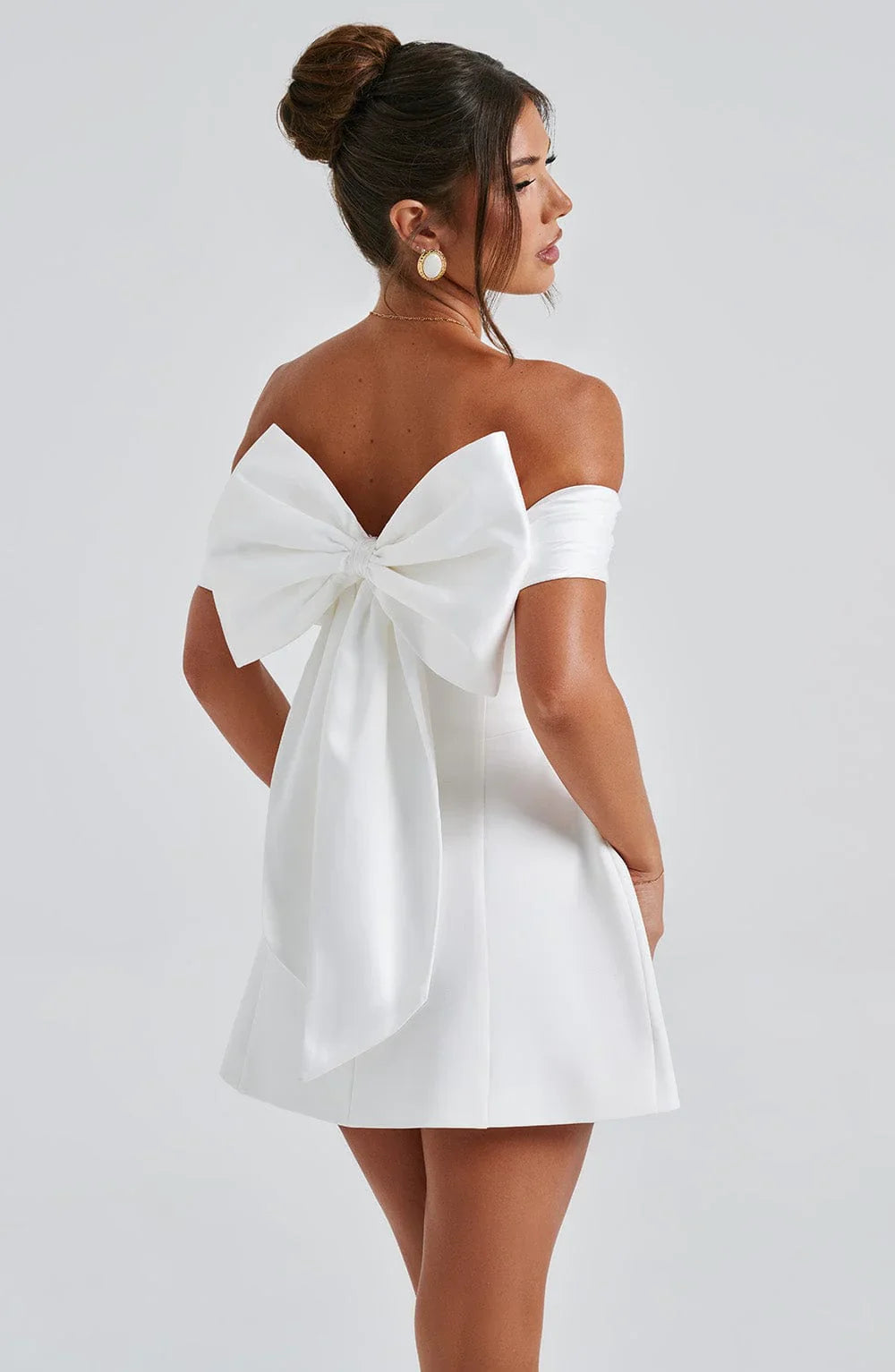 LÉORA™ MINI DRESS - IVORY