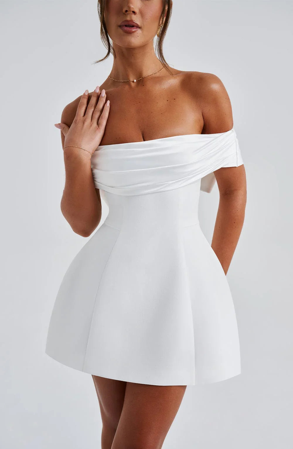 LÉORA™ MINI DRESS - IVORY