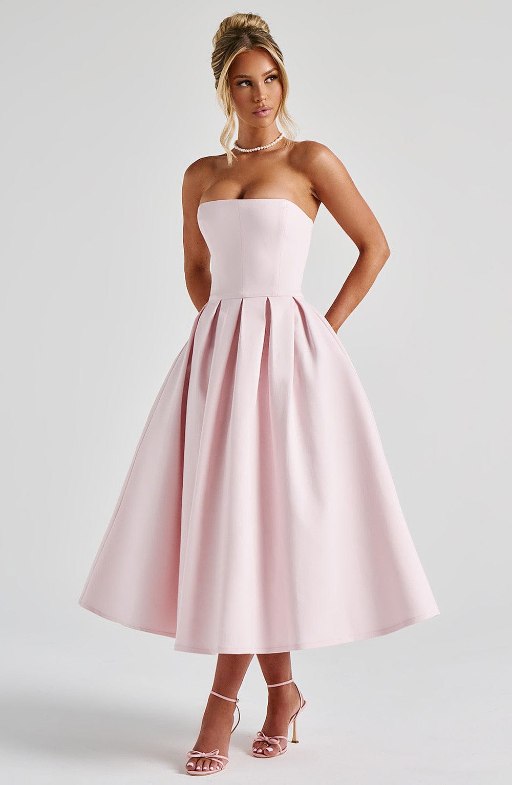 MONETTA™ Midi Dress - Blush