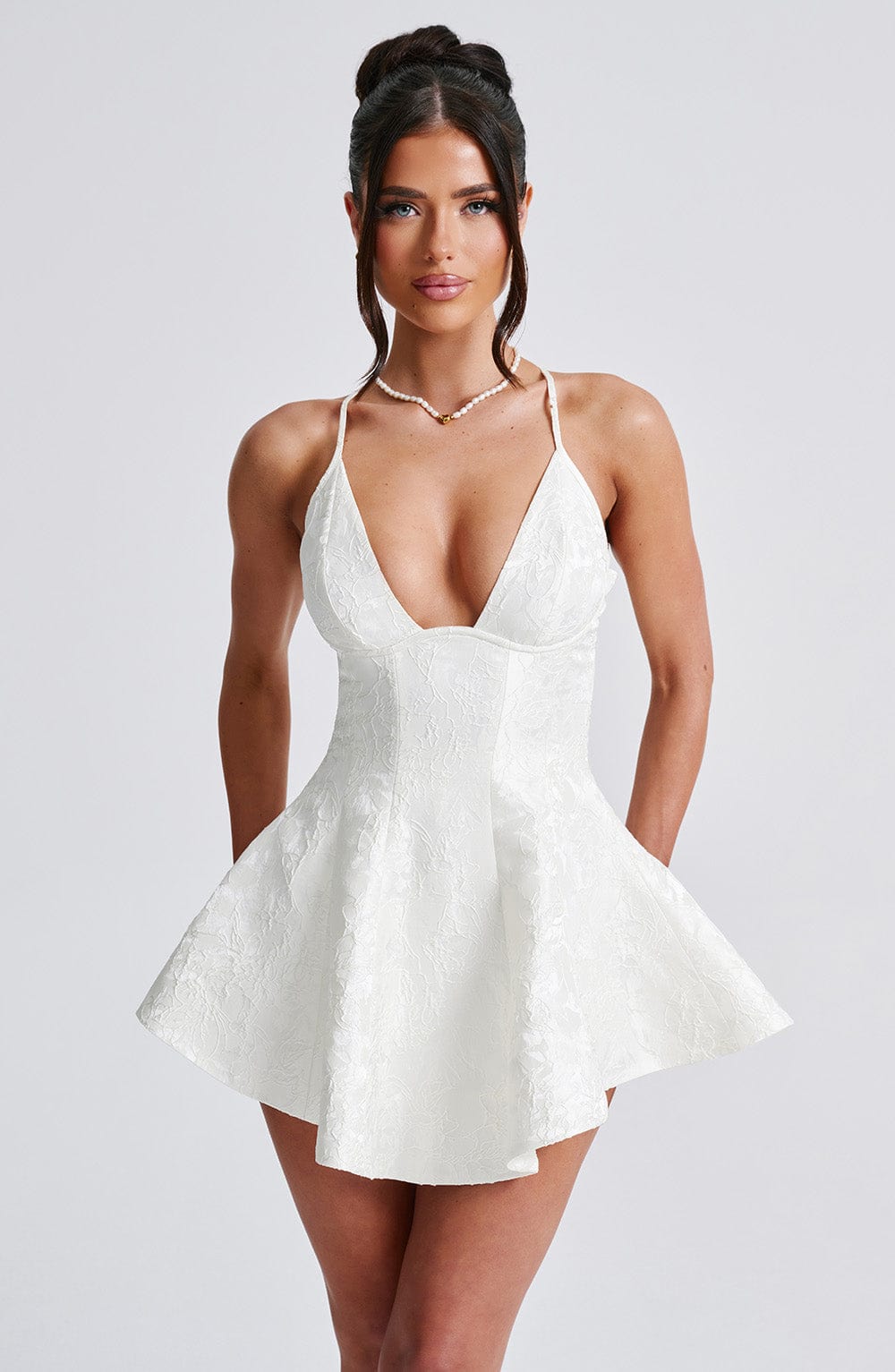 Leila™ Mini Dress- Ivory