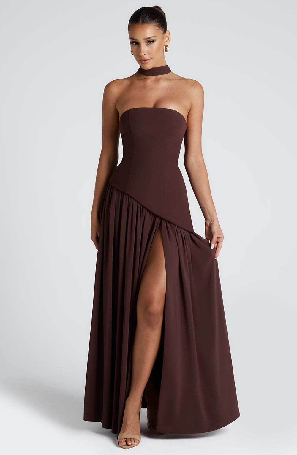 Maliyá™  Maxi Dress – Plum Brown