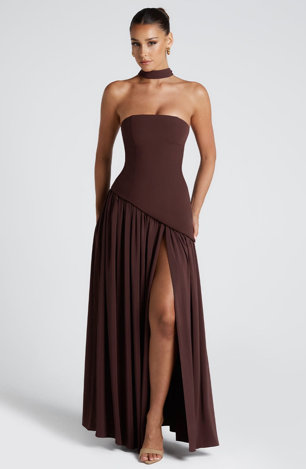 Maliyá™  Maxi Dress – Plum Brown