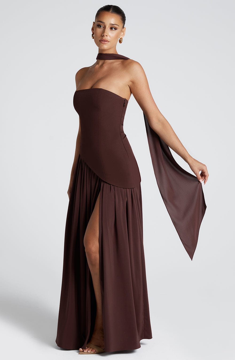 Maliyá™  Maxi Dress – Plum Brown