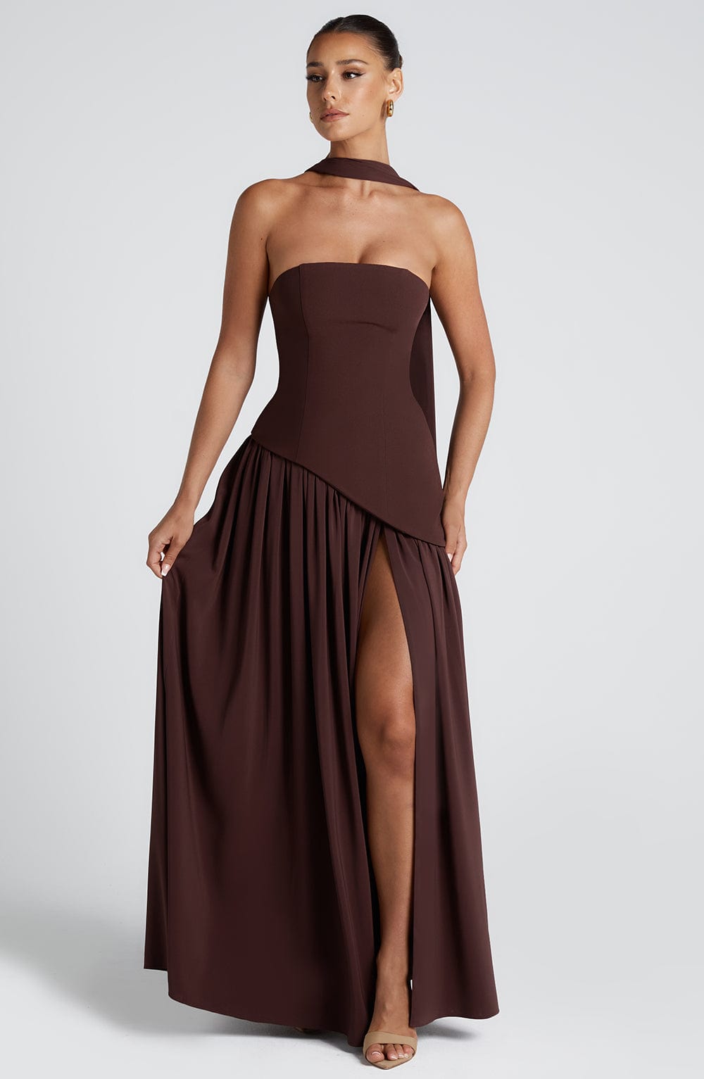 Maliyá™  Maxi Dress – Plum Brown