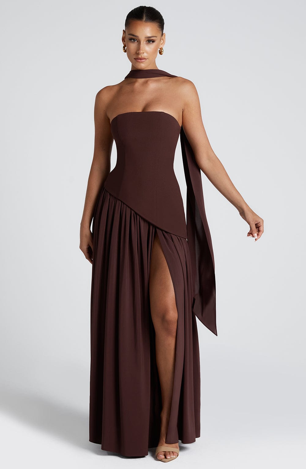 Maliyá™  Maxi Dress – Plum Brown