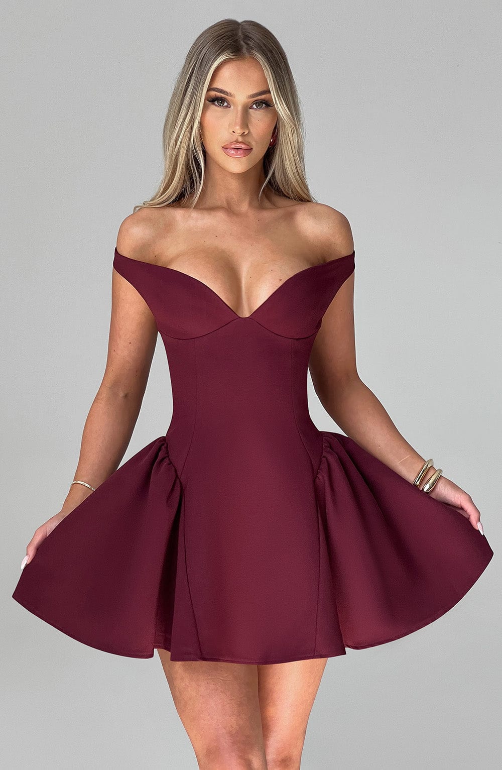 Vespera™ Mini Dress - Cherry Lacquer