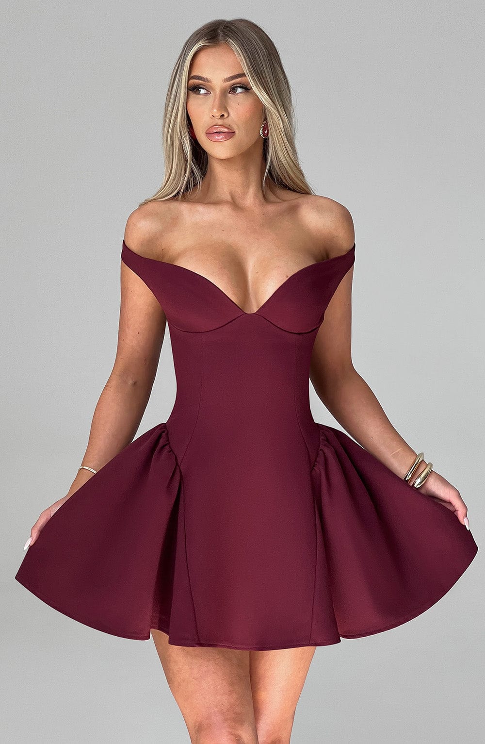 Vespera™ Mini Dress - Cherry Lacquer