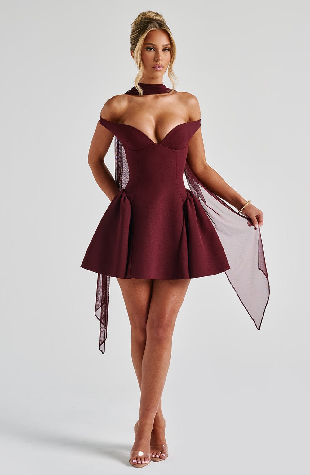 Vespera™ Mini Dress - Cherry Lacquer