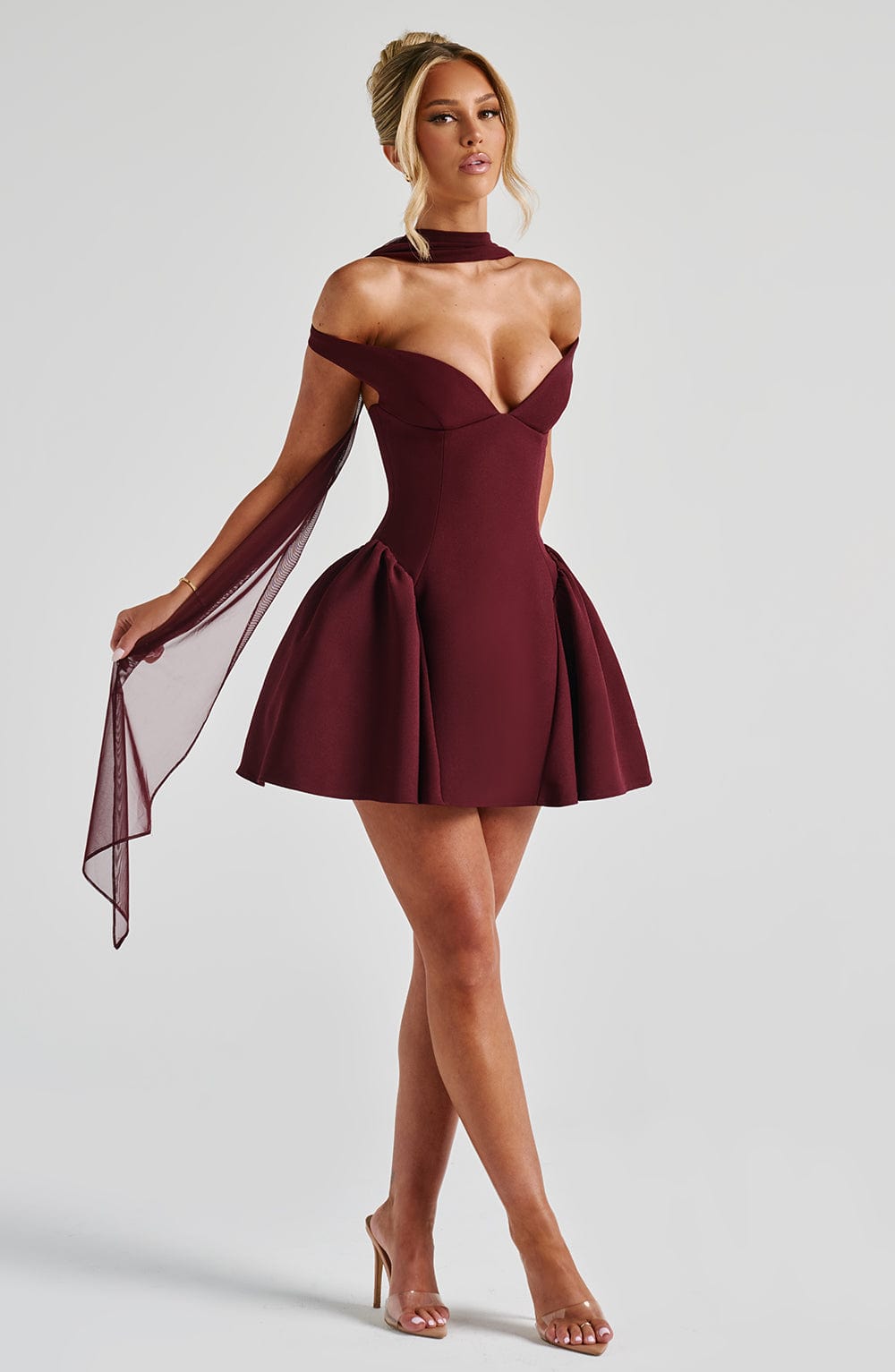 Vespera™ Mini Dress - Cherry Lacquer