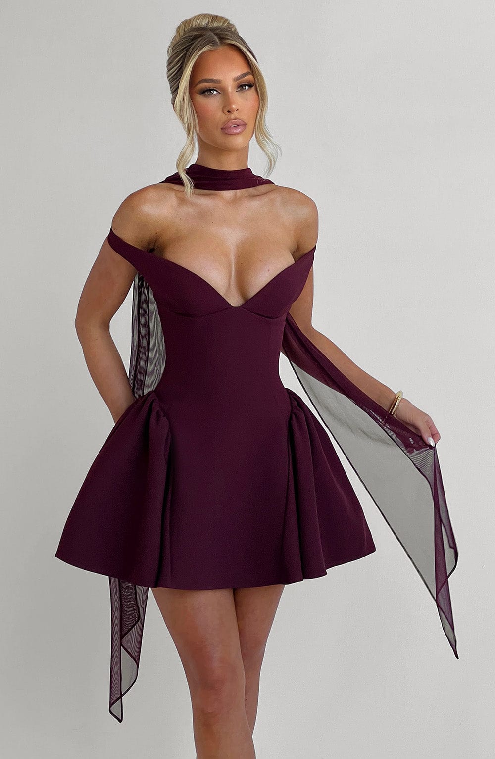 Vespera™ Mini Dress - Cherry Lacquer