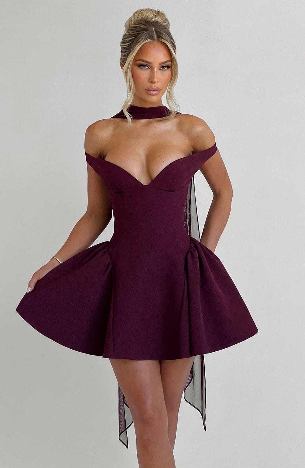 Vespera™ Mini Dress - Cherry Lacquer