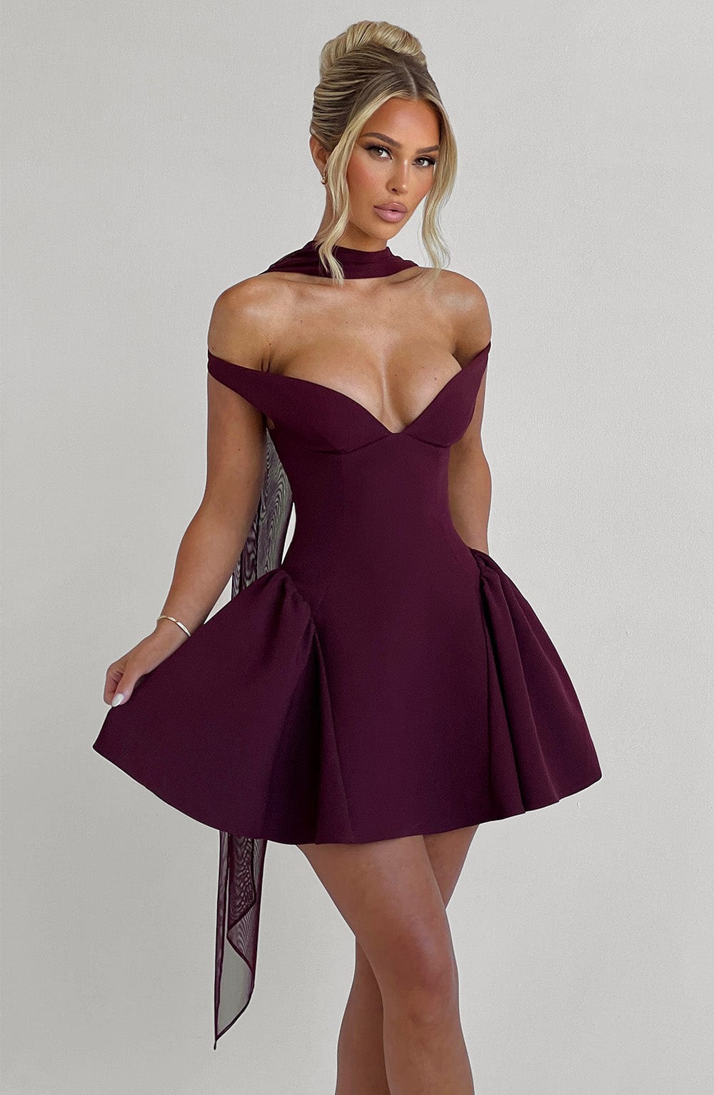 Vespera™ Mini Dress - Cherry Lacquer