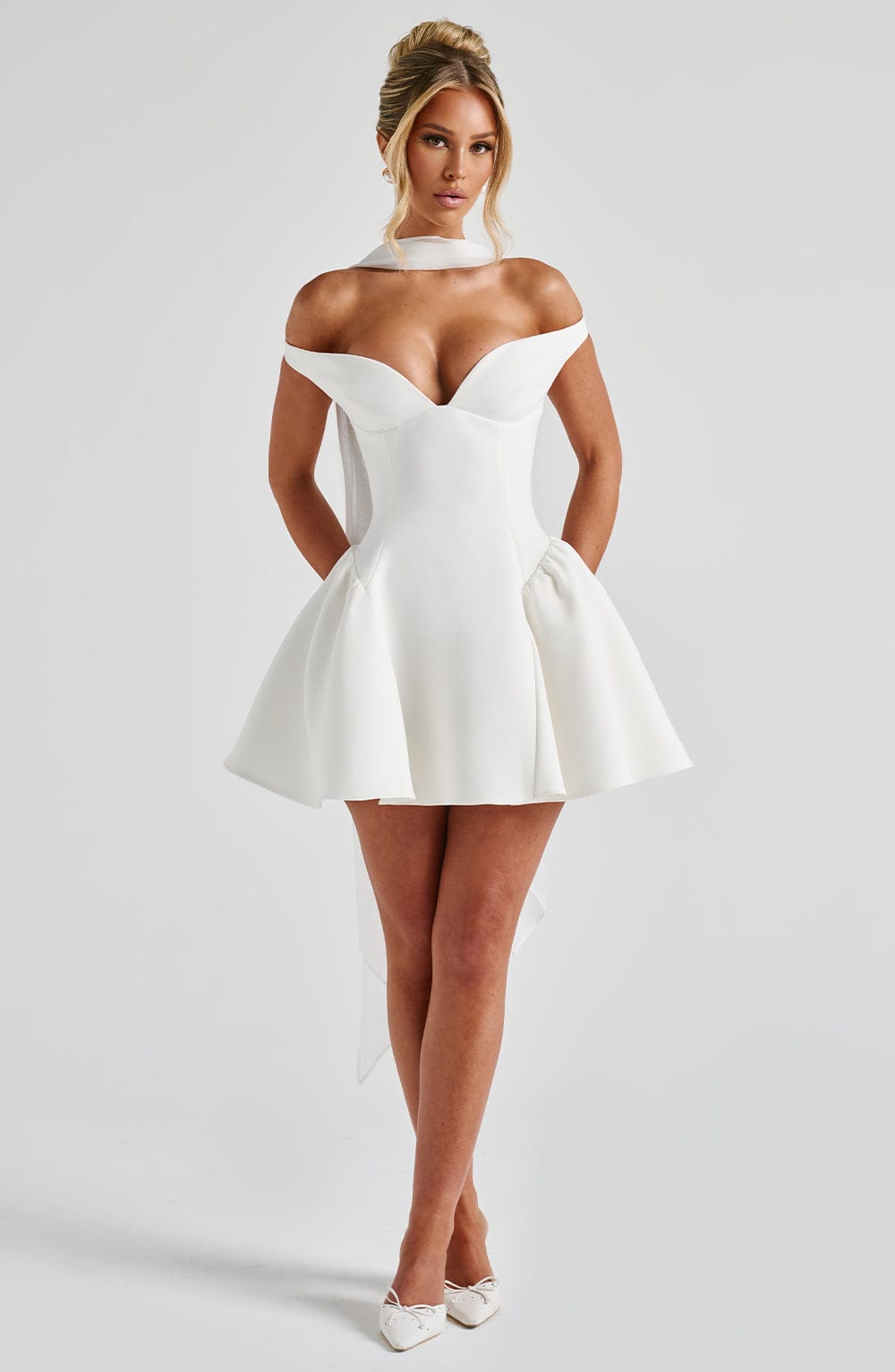 Liora™ Mini Dress - Ivory