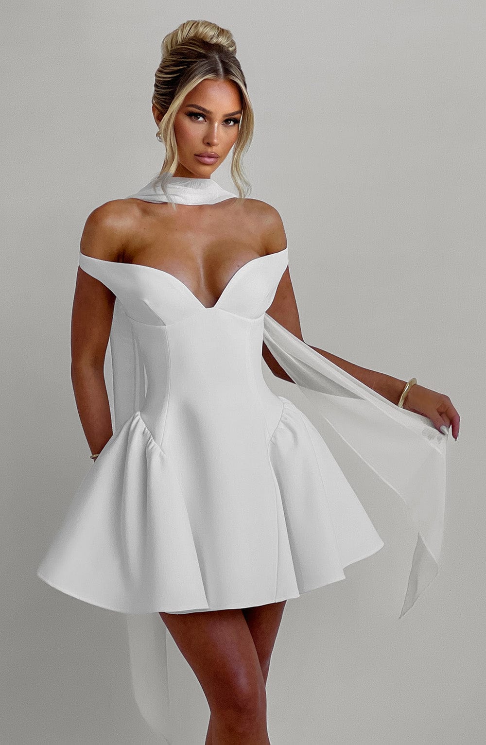 Liora™ Mini Dress - Ivory