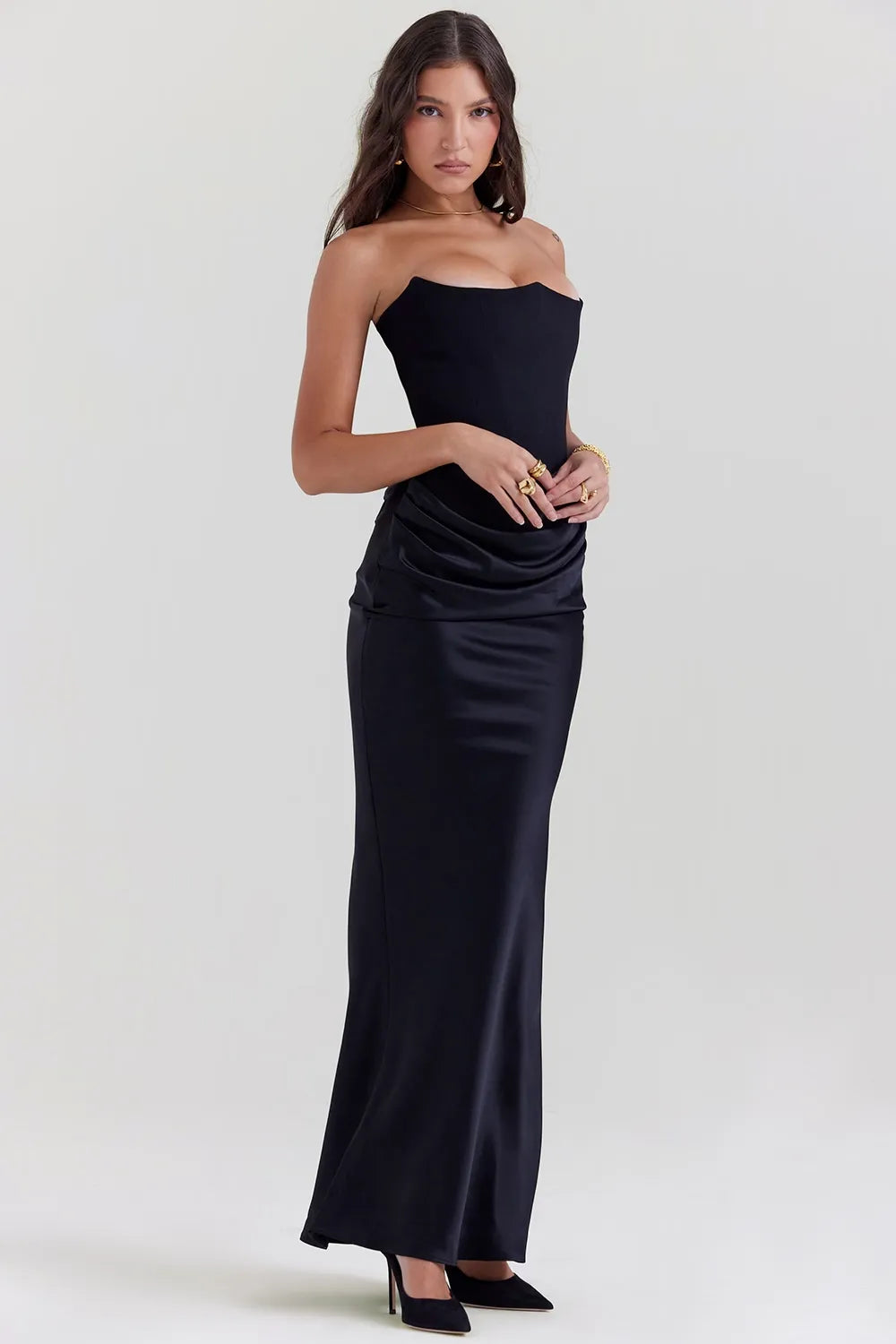 ASTORIA™ MAXI DRESS - BLACK