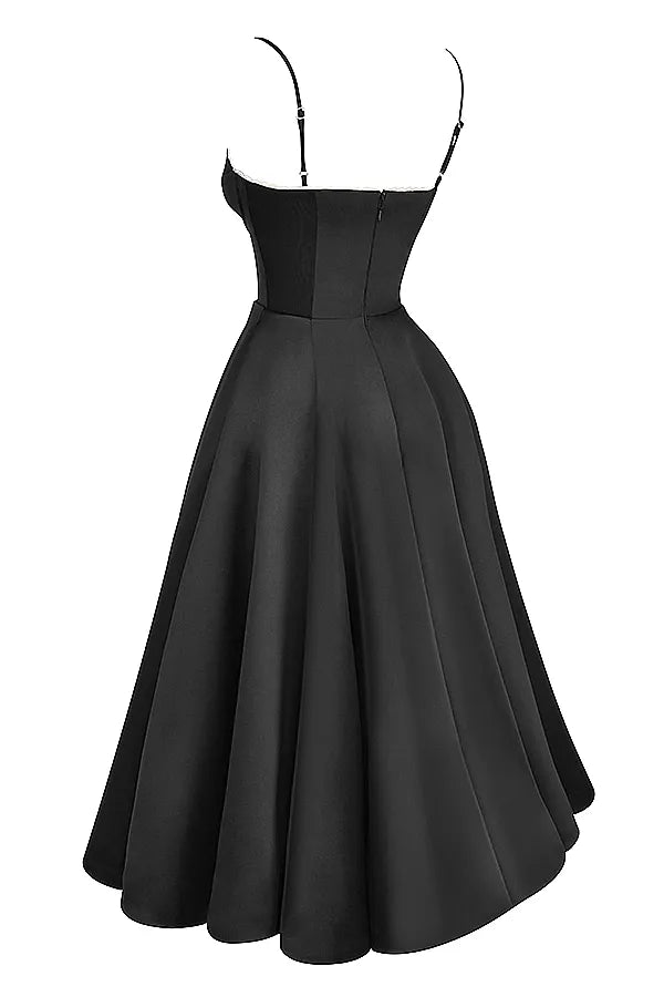 ELOVIA™ MIDI DRESS - BLACK