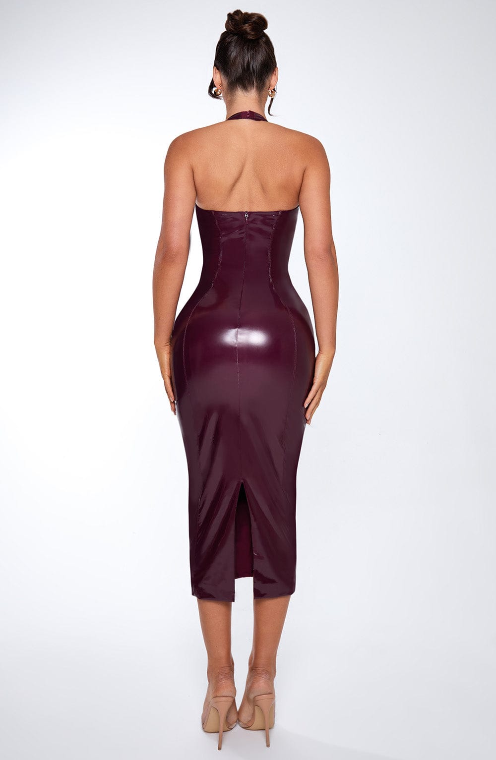 Solvienne™ Midi Dress - Cherry Lacquer