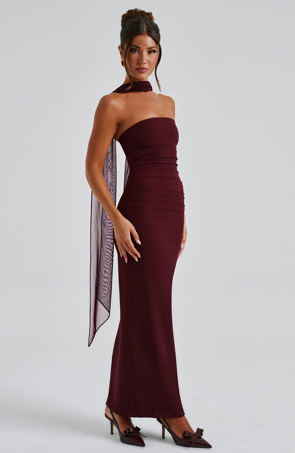 Zerelle™ Maxi Dress - Cherry Lacquer