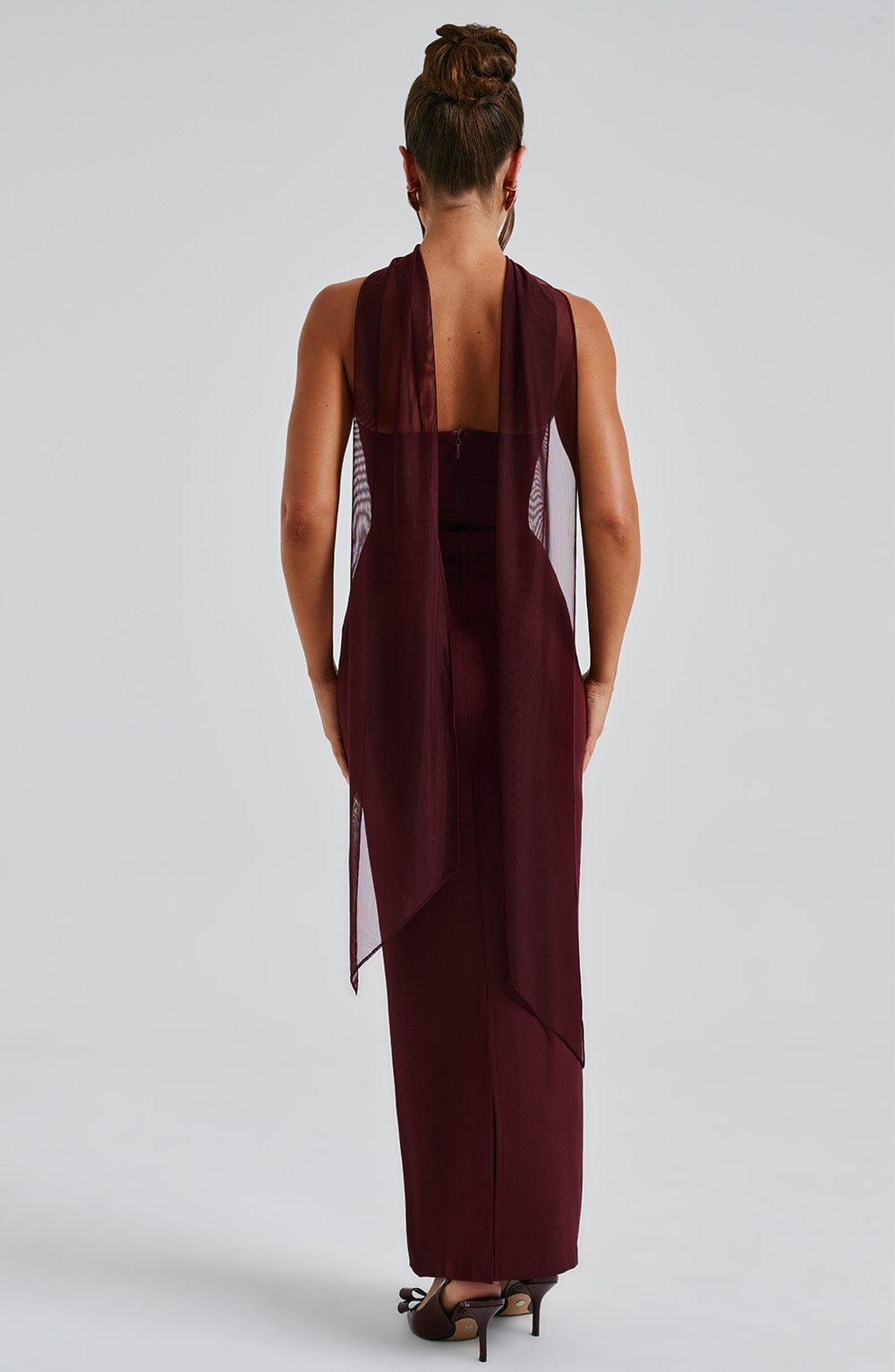 Zerelle™ Maxi Dress - Cherry Lacquer